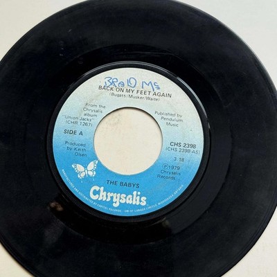 The Babys - Turn Around in Tokyo/Back on my Feet Again 45rpm VG+ R30