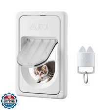 AJKJ Smart Electronic Pet Door, Automatic Cat Dog Door with 3 Modes, Battery