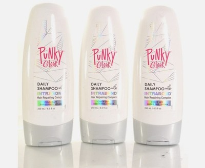3 Pack Punky Colour Daily Shampoo Intrabond. Hair Repairing Complex. 8.5 fl oz