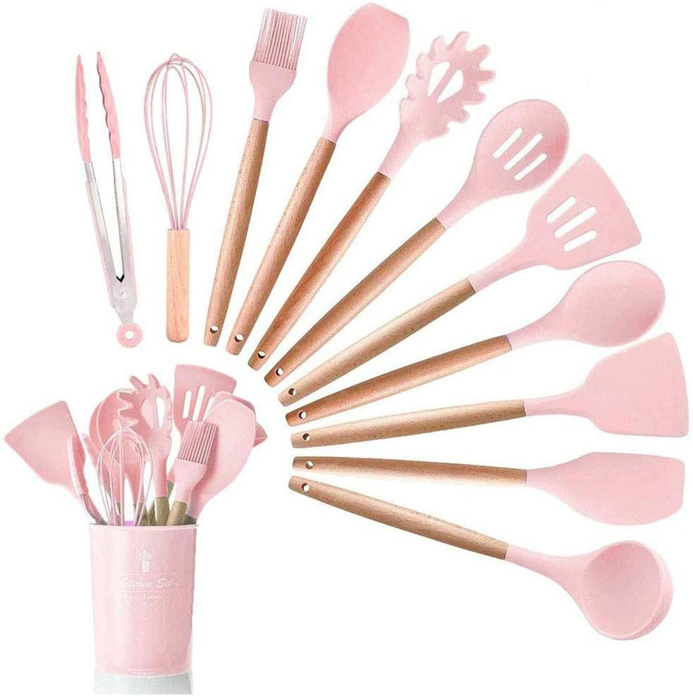 JUYILSU Set Mestoli Cucina Silicone 12 pz: Sicurezza per Tutta la Famiglia