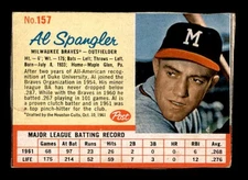 1962 Post #157 Al Spangler   VG/VGEX X3404466