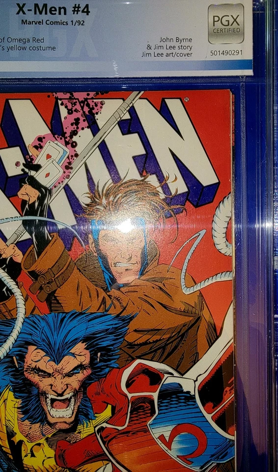 1992 X-MEN #4 9.8 NEWSSTAND VARIANT RARE 1st Omega Red, Wolverine Yellow Cosume! - Image 3 of 4
