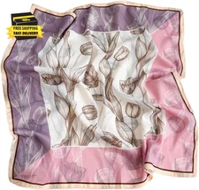 Medium Square Head and Neck Scarf - Multipurpose Hair Wrap, Sleeping Wraps Banda