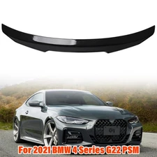 FOR 21-25 BMW G22 4 SERIES 430i G82 M4 PSM STYLE CARBON FIBER TRUNK SPOILER WING