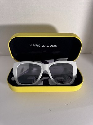 Marc Jacobs White Oversized Sunglasses ? Marc Jacobs THE BOLD LOGO WRAPPED SUNGLASSES - M8000861-100  main image 3
