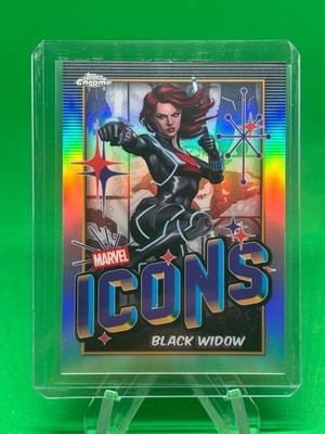 2025 Topps Chrome Marvel Icons #MI-6 Black Widow