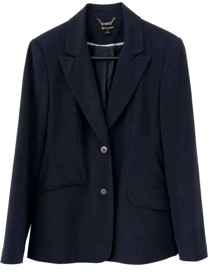 Rockmans Womens Jacket Blazer Size 8 Navy Blue Business Corporate Lined CB