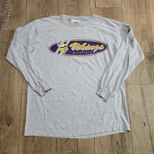 Vintage 1999 Minnesota Vikings CSA Long Sleeve Shirt Mens L Gray NFL USA Made