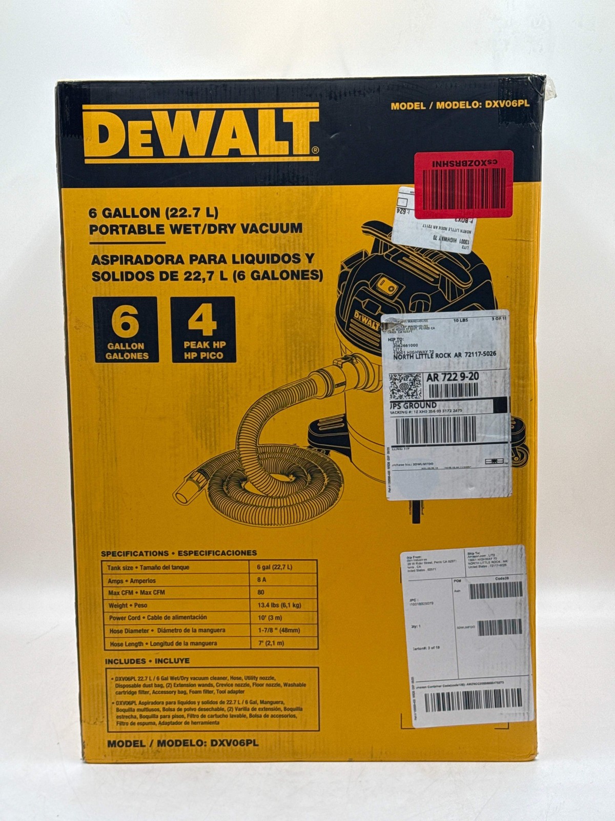 DeWalt 6-Gallon StealthSonic Wet/Dry Vac DXV06PL-QT