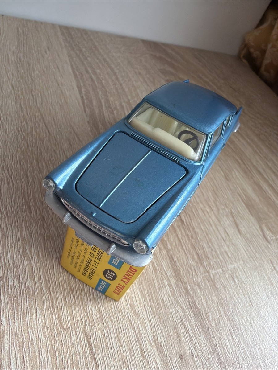 French Dinky 515 Ferrari 250 GT Coupe - Rare blue body, off white
