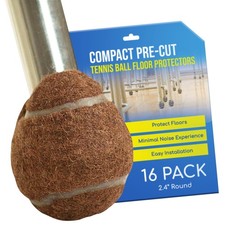 Precut Tennis Balls for Chairs, Tables & Desks&ndash; Heavy-Duty Glide Pads R