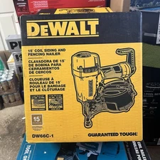 DEWALT Pneumatic 15-Degree Coil Corded Siding Nailer DW66C-1 NEW