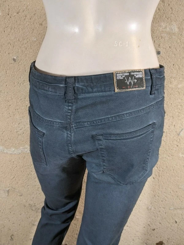 IKKS Taille 38  Superbe Pantalon jeans denim bleu gris - Photo 4/4