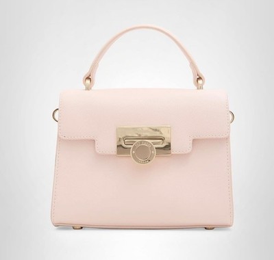 NWT Ted Baker London Lili Top Handle Satchel Bag w crossbody strap in light pink
