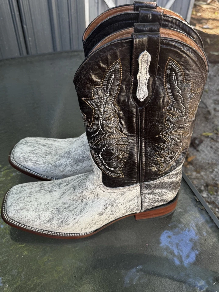 Botas de Vaquero Para Hombre Pelo Sobre Piel Punta Cuadrada Talla 13D Foto 4 de 4