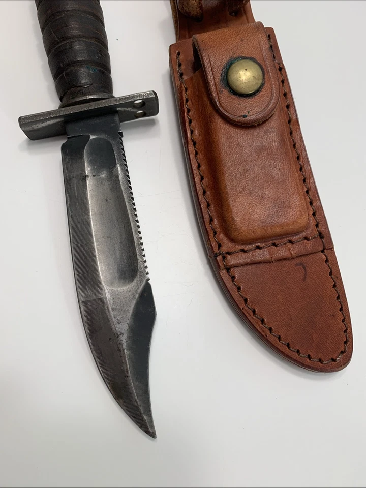 U.S. Jet Pilot Survival Combat Knife ~ Sterile Unmarked Vietnam Era - Image 3 of 4