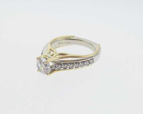 Finelli Design Jewelry Genuine Diamonds Solid 14k Gold Engagement Semi-Mount Ri - Picture 7 of 11