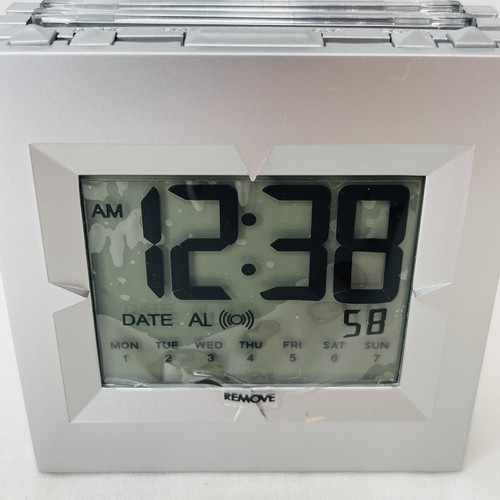 LCD Alarm Clock Photo Frame Snooze Date Display Light 12/24 Hour Format - Picture 6 of 12