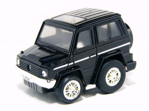 TAKARA TOMY Choro-Q Mercedes-Benz G-Klasse schwarz Pullback Miniaturauto mit Box