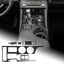 Gear Shift Water Cup Panel Cover Sticker Carbon Fiber For Lexus RC300 350 200T