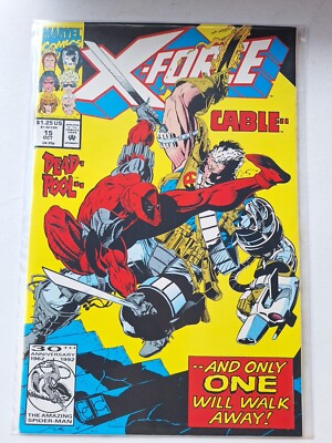 *X-Force* #15 hochgradig seltene Marvel Comics 1992 mit Kabel/Domino/Deadpool 