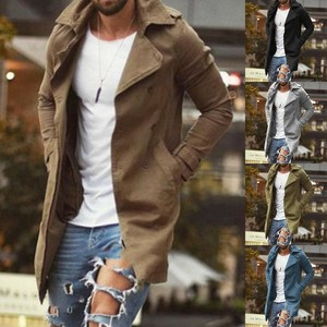 Cálido Invierno, Informal Hombre Gabardina Abrigo Solapa Chaqueta Trabajo  Nueva | eBay