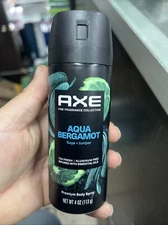 AXE Aqua Bergamot Fine Fragrance Premium Body Spray Sage + Juniper 4 Oz New