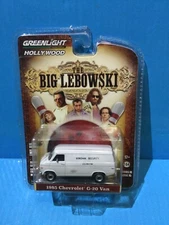 GREENLIGHT HOLLYWOOD BIG LEBOWSKI 1985 CHEVROLET G-20 VAN WHITE SOBCHAK SCURITY