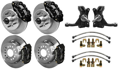 WILWOOD DISC BRAKES & 2.5'' DROP PROSPINDLES,LINES,71-87 C10,C15,2WD,12'',5 LUG