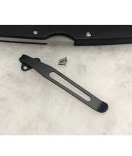 Flat Black Titanium Deep Pocket Clip For Cold Steel Air Lite Knife - Right Hand