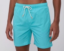 Scotch Soda Mid Length Recycled Polyester Swim Shorts Turquoise Size Small