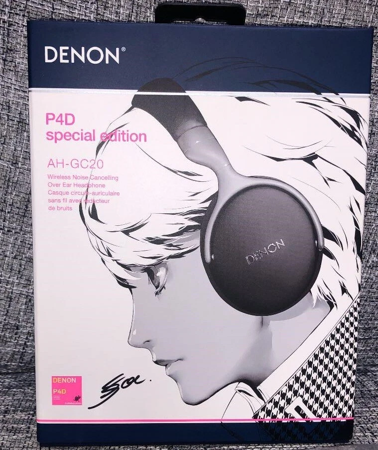 DENON headphones AH GC20 Persona 4 spcial edition with charactor