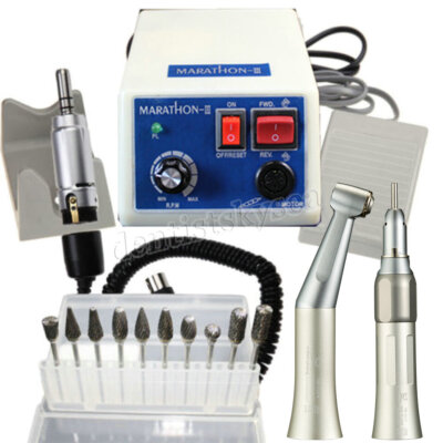 Dental Lab Marathon Electric Micromotor Polishing//35K rpm Motor Handpiece/Burs
