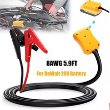 5.9FT Jump Starter 8AWG Jumper Cables Charger Adapter for Dewalt 18V 20V Battery