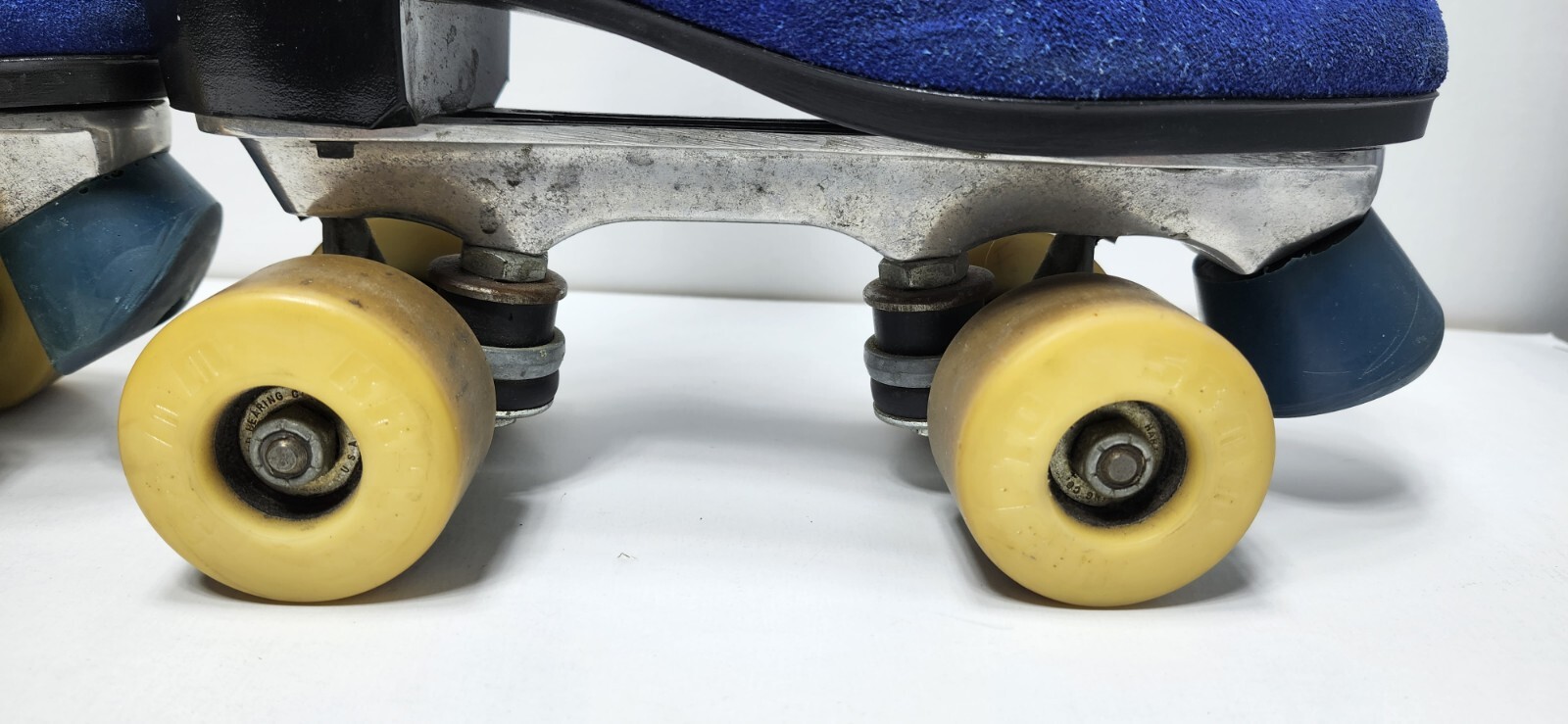 VTG 1970's Riedell Red Wing Blue Suede Roller Skates W Sz 7 58m Krypto Wheels eBay