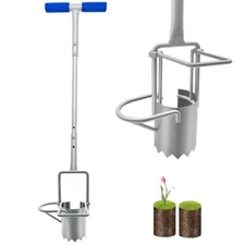 5-in-1 Bulb Planter Long Handle Adjustable Digging Tool Weeding Soil Sampler