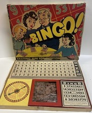 1941 Bingo Game Lowe Company Inc Vintage Complete Made In USA
