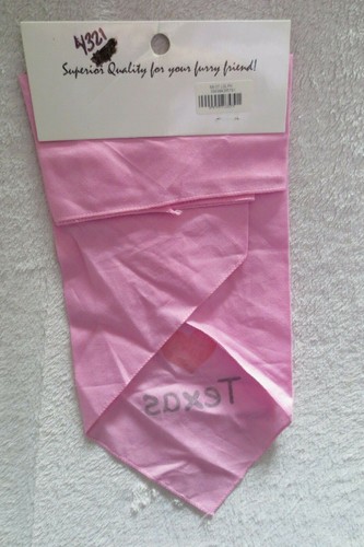 Mirage Pet Dog Cat Apparel I Love Texas Bandana Rosa Nuova - Foto 3 di 9