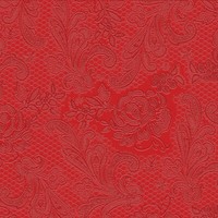 Servietten Lace Embossed Fire 33 X 33 Cm Ppd 007255