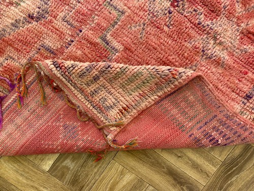 Soft Wool Handmade Exclusive Rug,Huge Vintage Area,Electic Fluffy Runner,4'5x8'6 - Picture 10 of 12