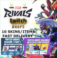 Marvel Rivals TWITCH DROPS  10 SKINS/ITEMS