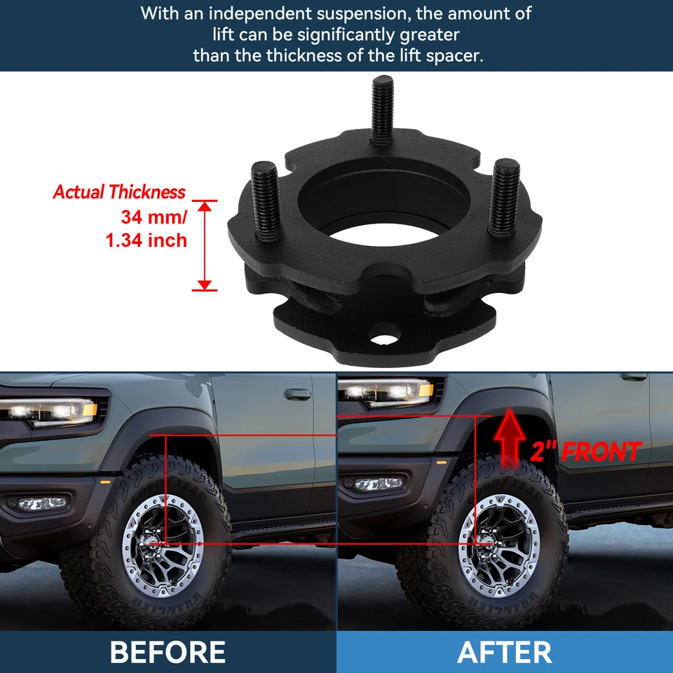 ECCPP 2" Front Leveling Lift Kit Steel Fits Chevy Colorado GMC Canyon 2015-2022 Foto 2 de 4