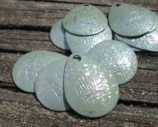 Size 2 Northland Reed Runner Co Spinner Blades- Lot of 30 Sage & Chrome C4