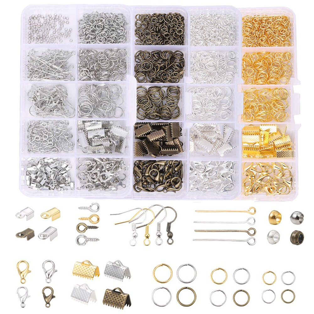Jewelry Making Supplies Kit Jump Rings Bracelets Necklaces Lobster