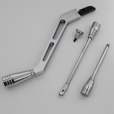 New Billet Aluminum GM Column Shifter Turn Signal Lever Hazard Tilt Kit Polished