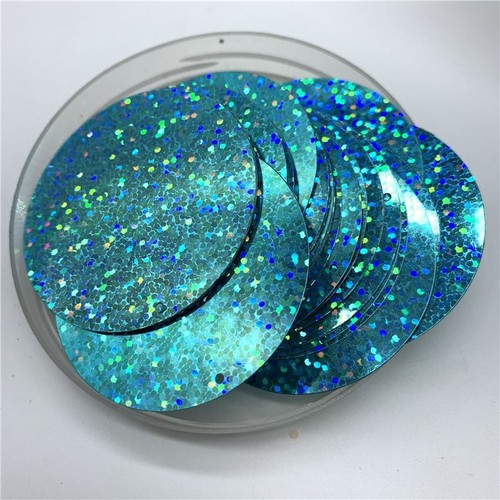 Round Loose Sew On Sequins One Holed Glitter Glossy Sequin Circle Trims 50pcs - Foto 20 di 30