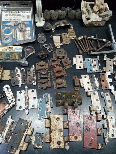 Lot of Assorted Vintage Mixed Fancy Hardware Cabinet Door Hinges Parts Pin Misc - Picture 4 of 18
