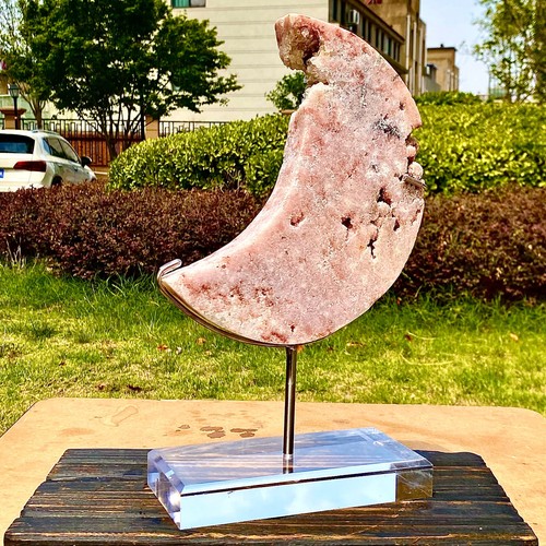 4.58LB Natural mineral purple pink crystal quartz spiritual ornament - 第 9/13 張圖片
