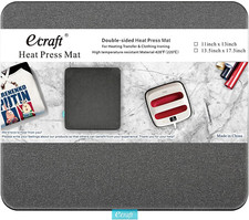 Heat Press Mat for Cricut Easypress: 11 X 13 Inch Double-Sided Heating Ironin