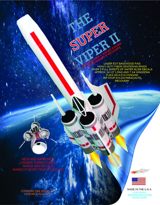 INTRODUCING The Super Viper II Flying Model Rocket Kit by MoreRockets.com